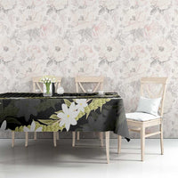 Born And Raised Aloha Hawaii Tablecloth Kanaka Kakau Hawaiian Tiare Pakalana Lei LT14 - Polynesian Pride