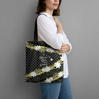 Born And Raised Aloha Hawaii Tote Bag Kanaka Kakau Hawaiian Tiare Pakalana Lei LT14 - Polynesian Pride