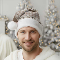 Brown Hawaii Tiare and Shell Lei Christmas Santa Hat Hawaiian Palaka Luxury Vibes - Polynesian Pride