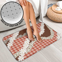 Red Hawaii Tiare and Shell Lei Bathroom Set Hawaiian Palaka Luxury Vibes LT14 - Polynesian Pride