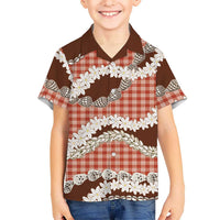 Red Hawaii Tiare and Shell Lei Hawaiian Shirt Hawaiian Palaka Luxury Vibes LT14 - Polynesian Pride