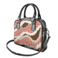 Red Hawaii Tiare and Shell Lei Shoulder Handbag Hawaiian Palaka Luxury Vibes LT14 - Polynesian Pride