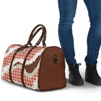 Red Hawaii Tiare and Shell Lei Travel Bag Hawaiian Palaka Luxury Vibes - Polynesian Pride