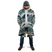 Dark Cyan Hawaii Tiare and Shell Lei Cloak Hawaiian Palaka Luxury Vibes LT14 - Polynesian Pride