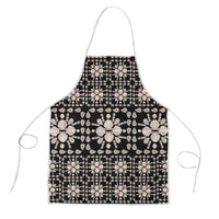 Aloha Hawaii Shell Quilt Apron Seamless Style LT14 Black - Polynesian Pride
