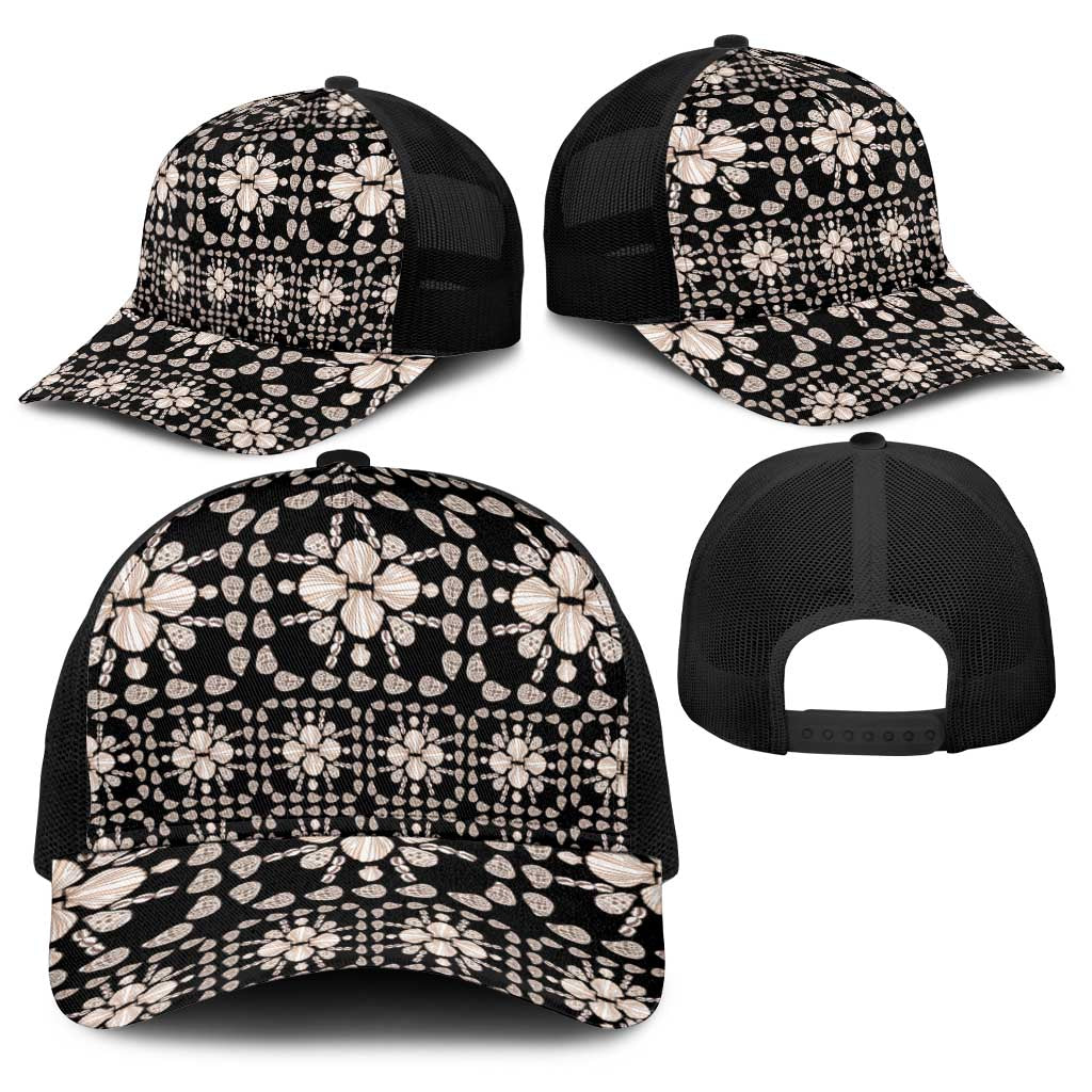 Aloha Hawaii Shell Quilt Baseball Net Cap Seamless Style LT14 - Polynesian Pride
