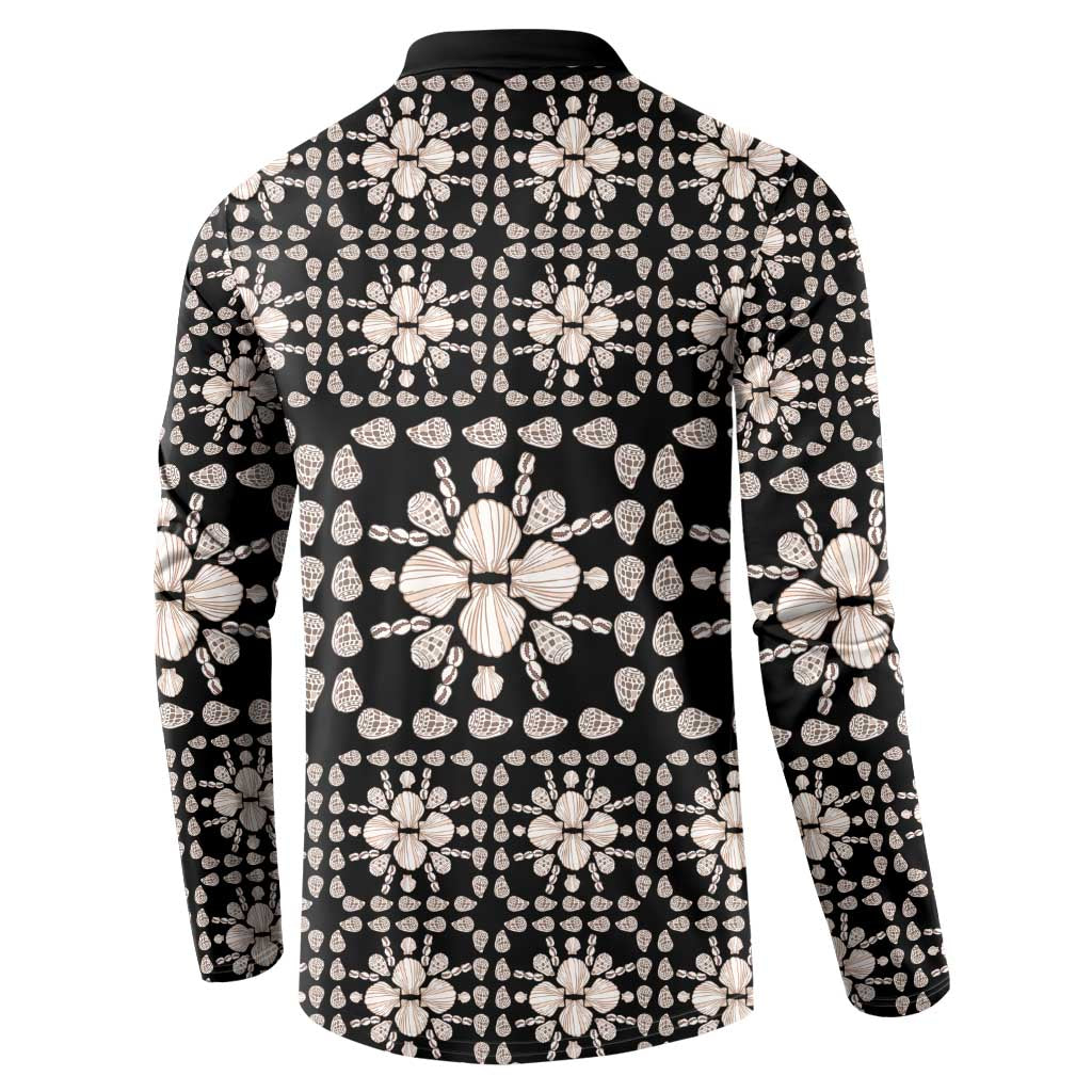 Aloha Hawaii Shell Quilt Button Sweatshirt Seamless Style LT14 - Polynesian Pride