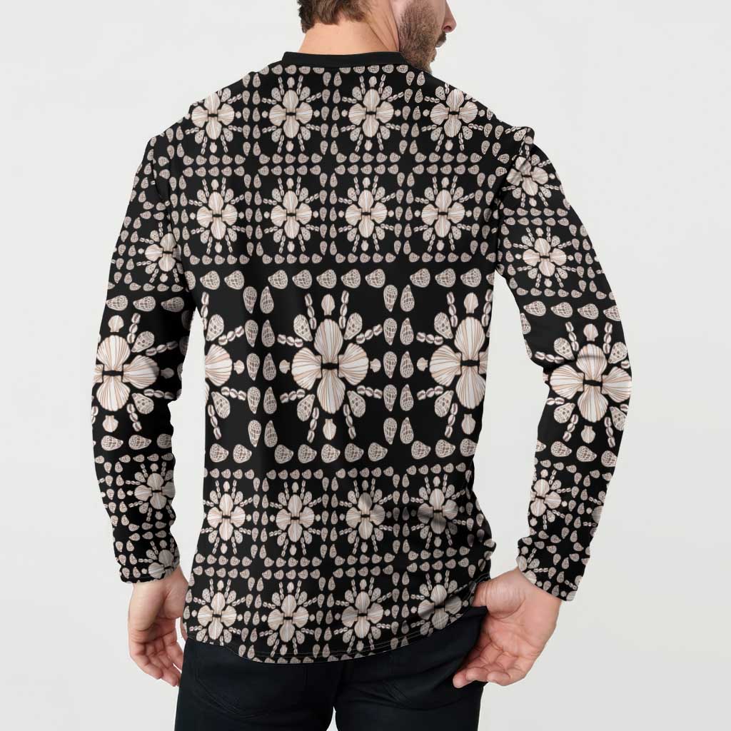 Aloha Hawaii Shell Quilt Button Sweatshirt Seamless Style LT14 - Polynesian Pride