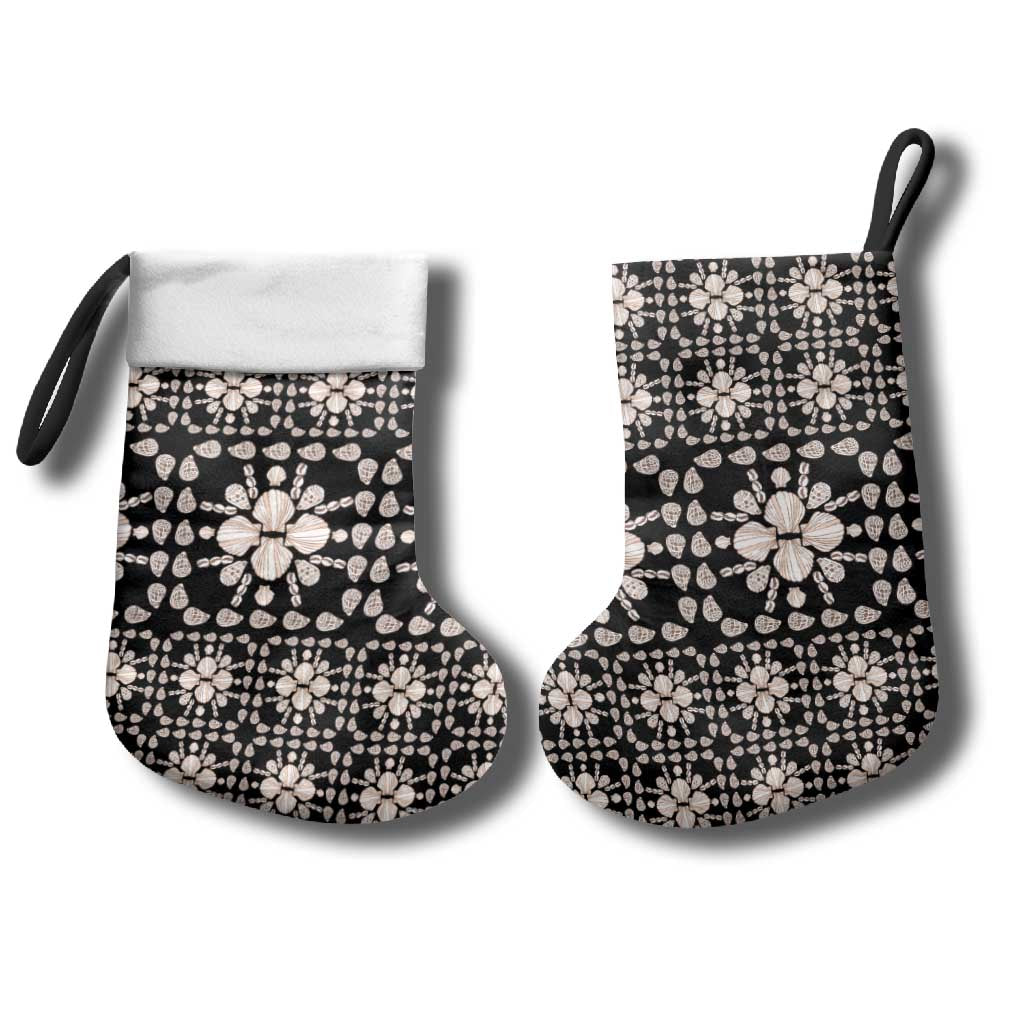 Aloha Hawaii Shell Quilt Christmas Stocking Seamless Style - Polynesian Pride
