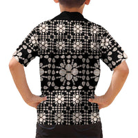 Aloha Hawaii Shell Quilt Family Matching Mermaid Dress and Hawaiian Shirt Seamless Style LT14 - Polynesian Pride