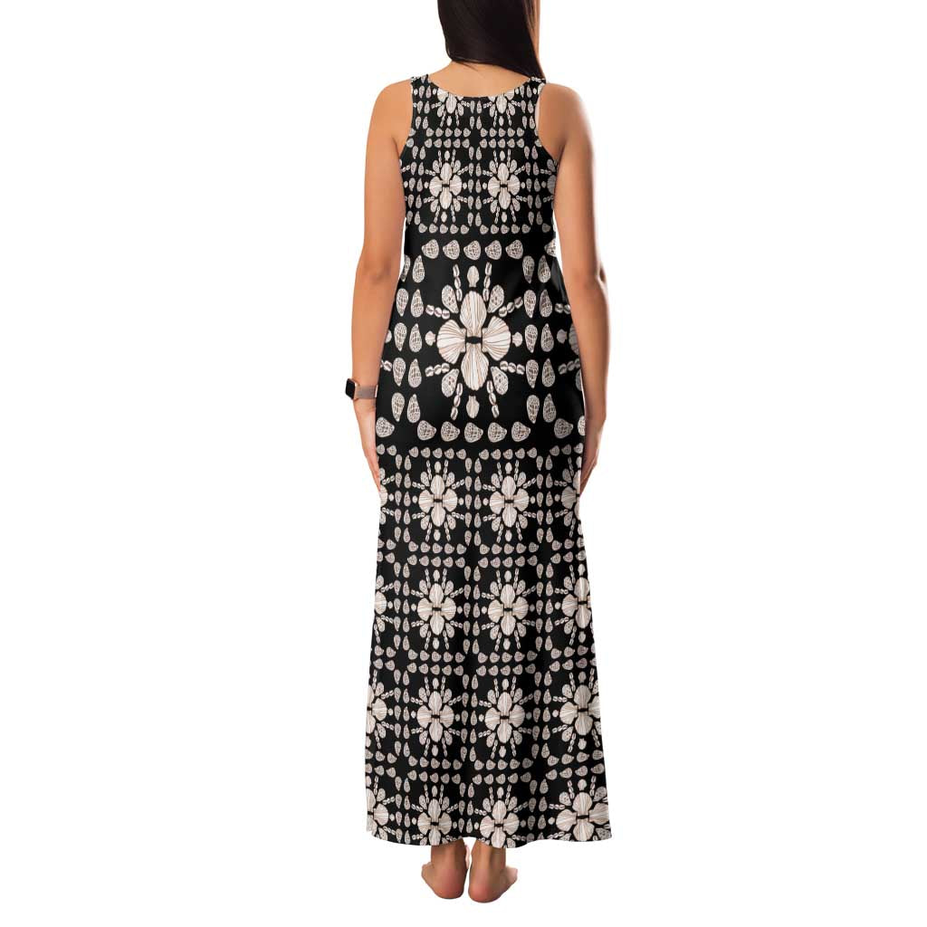 Aloha Hawaii Shell Quilt Family Matching Tank Maxi Dress and Hawaiian Shirt Seamless Style - Polynesian Pride