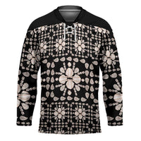 Aloha Hawaii Shell Quilt Hockey Jersey Seamless Style - Polynesian Pride