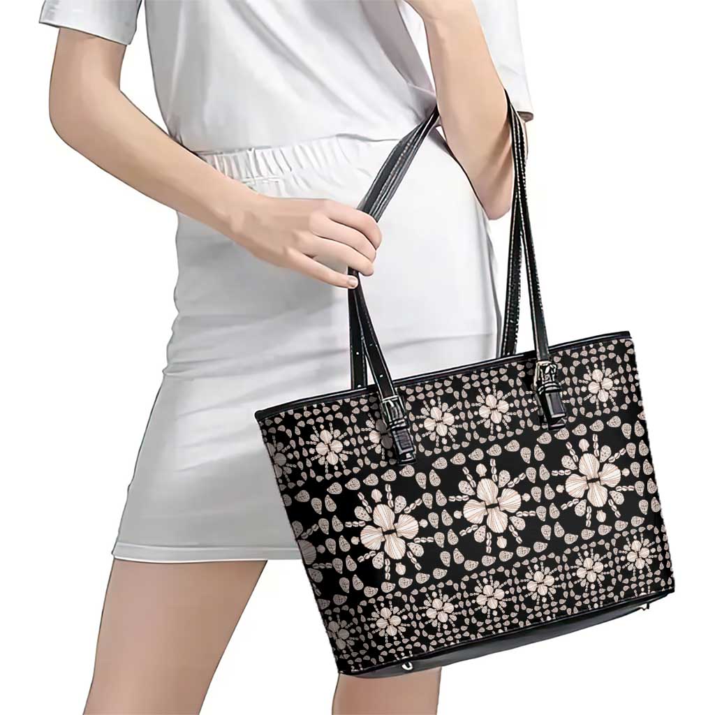 Aloha Hawaii Shell Quilt Leather Tote Bag Seamless Style LT14 - Polynesian Pride