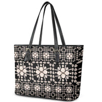 Aloha Hawaii Shell Quilt Leather Tote Bag Seamless Style LT14 - Polynesian Pride