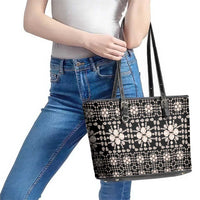 Aloha Hawaii Shell Quilt Leather Tote Bag Seamless Style LT14 - Polynesian Pride