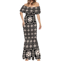 Aloha Hawaii Shell Quilt Mermaid Dress Seamless Style LT14 - Polynesian Pride