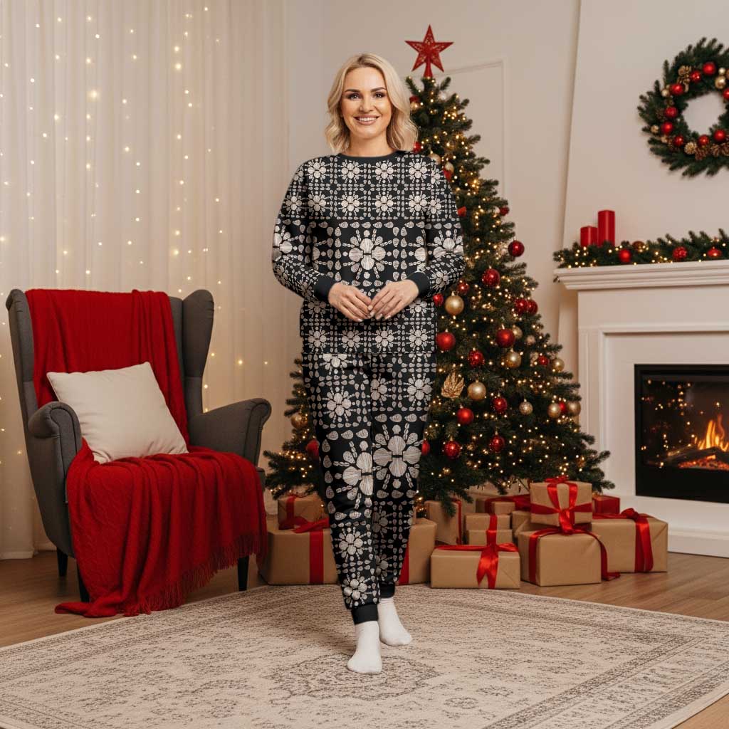 Aloha Hawaii Shell Quilt Christmas Pajama Set Seamless Style - Polynesian Pride