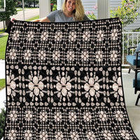 Aloha Hawaii Shell Quilt Quilt Seamless Style LT14 Black - Polynesian Pride