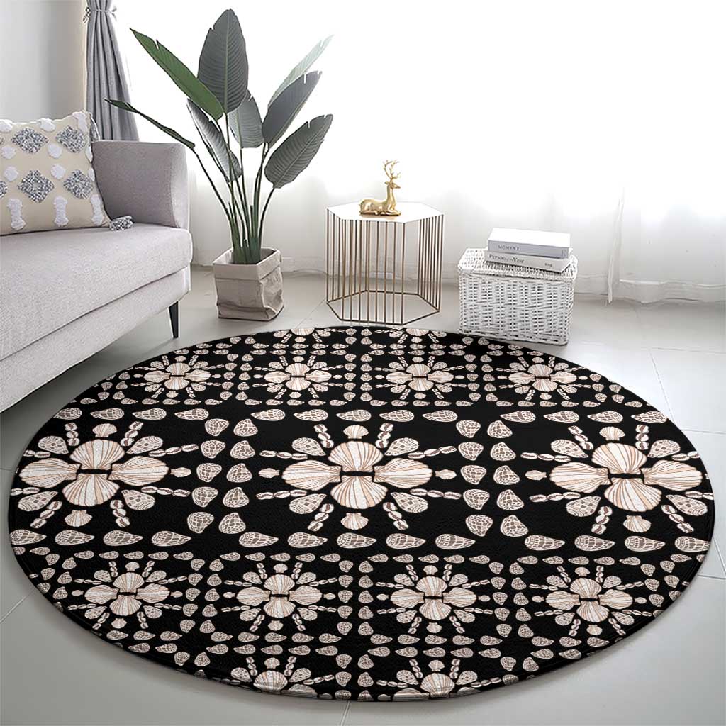 Aloha Hawaii Shell Quilt Round Carpet Seamless Style LT14 - Polynesian Pride