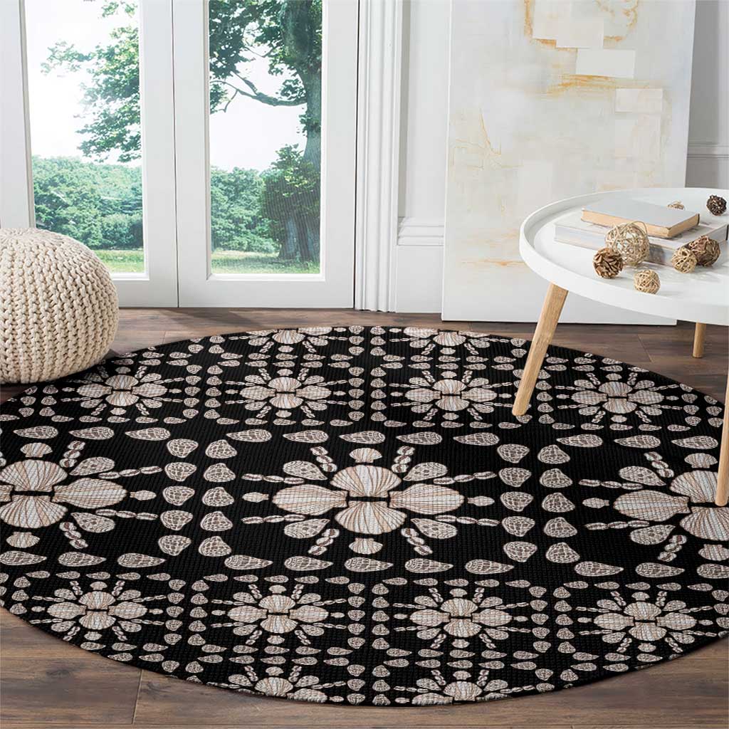 Aloha Hawaii Shell Quilt Round Carpet Seamless Style LT14 - Polynesian Pride