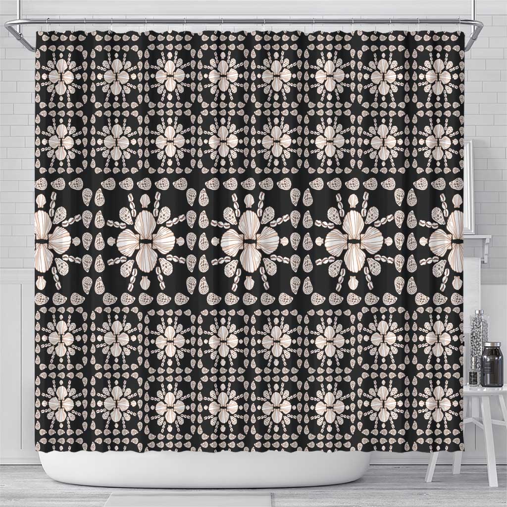Aloha Hawaii Shell Quilt Shower Curtain Seamless Style LT14 - Polynesian Pride