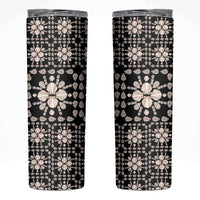 Aloha Hawaii Shell Quilt Skinny Tumbler Seamless Style LT14 Black - Polynesian Pride