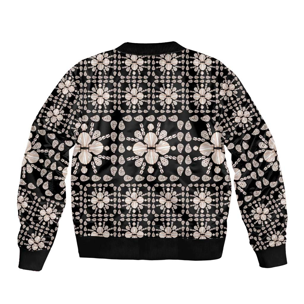 Aloha Hawaii Shell Quilt Sleeve Zip Bomber Jacket Seamless Style - Polynesian Pride