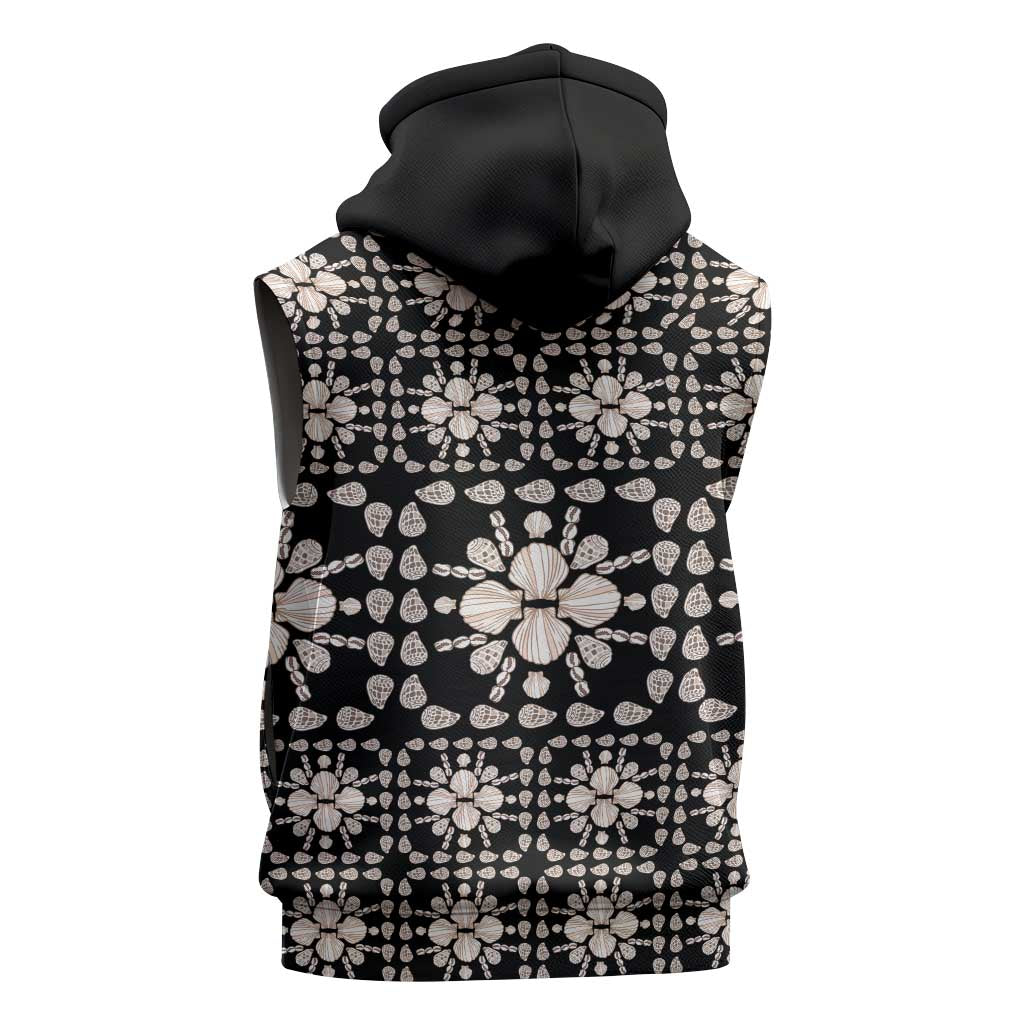 Aloha Hawaii Shell Quilt Sleeveless Hoodie Seamless Style LT14 - Polynesian Pride