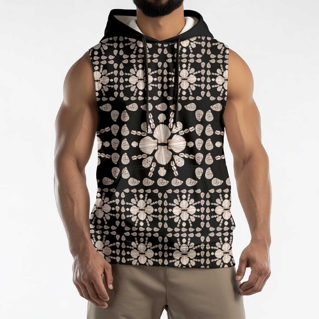 Aloha Hawaii Shell Quilt Sleeveless Hoodie Seamless Style LT14 - Polynesian Pride