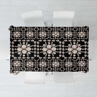 Aloha Hawaii Shell Quilt Tablecloth Seamless Style LT14 Black - Polynesian Pride
