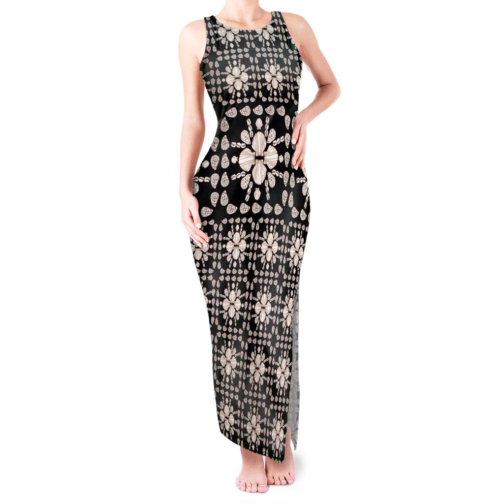 Aloha Hawaii Shell Quilt Tank Maxi Dress Seamless Style - Polynesian Pride