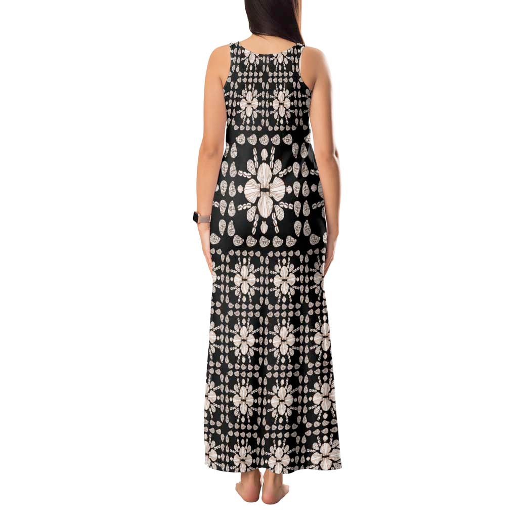 Aloha Hawaii Shell Quilt Tank Maxi Dress Seamless Style - Polynesian Pride