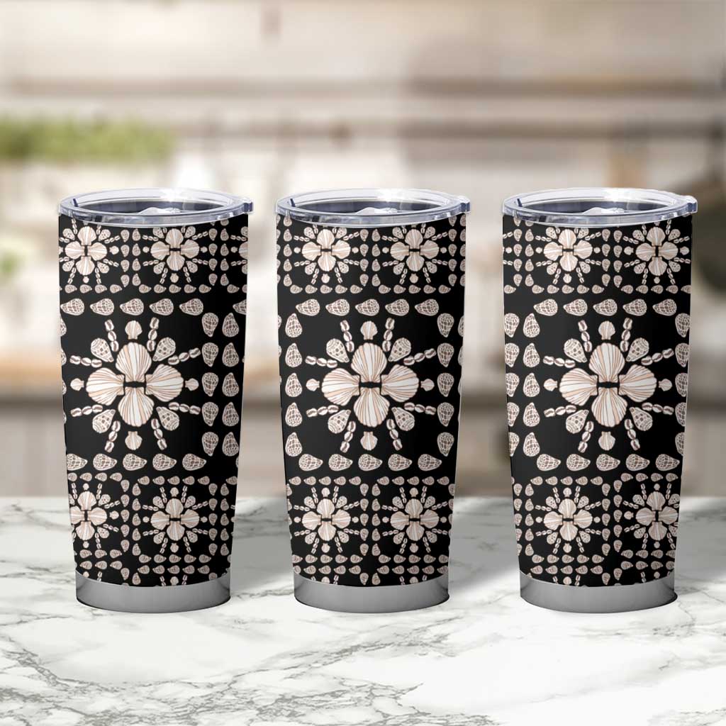 Aloha Hawaii Shell Quilt Tumbler Cup Seamless Style - Polynesian Pride