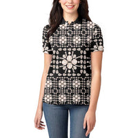 Aloha Hawaii Shell Quilt Women Polo Shirt Seamless Style - Polynesian Pride