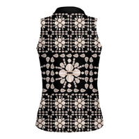 Aloha Hawaii Shell Quilt Women Sleeveless Polo Shirt Seamless Style LT14 - Polynesian Pride