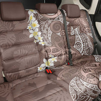 Mocha Mousse Polynesian Tribal Frangipani Tropical Vibe Back Car Seat Cover