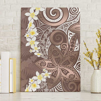 Mocha Mousse Polynesian Tribal Frangipani Tropical Vibe Canvas Wall Art LT14 Without Frame Mocha Mousse - Polynesian Pride