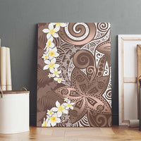 Mocha Mousse Polynesian Tribal Frangipani Tropical Vibe Canvas Wall Art LT14 - Polynesian Pride