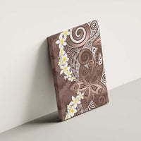 Mocha Mousse Polynesian Tribal Frangipani Tropical Vibe Canvas Wall Art LT14 - Polynesian Pride