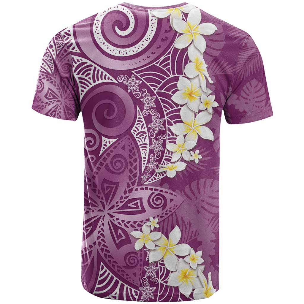 Pink Polynesian Tribal Frangipani Tropical Vibe T Shirt