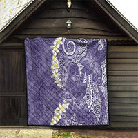 Violet Polynesian Tribal Frangipani Tropical Vibe Quilt LT14 - Polynesian Pride