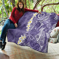 Violet Polynesian Tribal Frangipani Tropical Vibe Quilt LT14 - Polynesian Pride