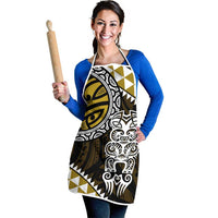 Yellow Aotearoa Niho Taniwha Apron Maori Mythology Tooth - Taniko Motifs - Polynesian Pride
