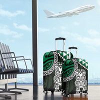 Green Aotearoa Niho Taniwha Luggage Cover Maori Mythology Tooth - Taniko Motifs