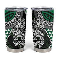 Green Aotearoa Niho Taniwha Tumbler Cup Maori Mythology Tooth - Taniko Motifs