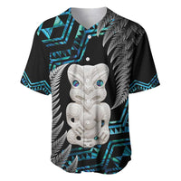 Aotearoa Taniko Paua Shell With Hei Tiki Baseball Jersey LT14 Black - Polynesian Pride