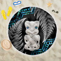 Aotearoa Taniko Paua Shell With Hei Tiki Beach Blanket