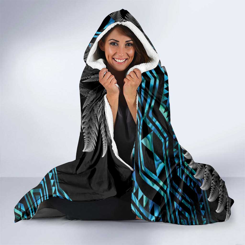 Aotearoa Taniko Paua Shell With Hei Tiki Hooded Blanket LT14 - Polynesian Pride