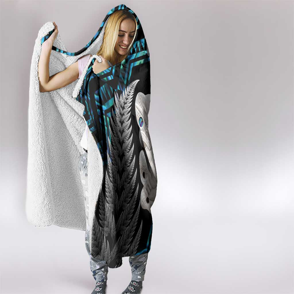 Aotearoa Taniko Paua Shell With Hei Tiki Hooded Blanket LT14 - Polynesian Pride
