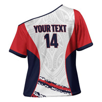 AS Venus Tahiti Football Custom Cross Shoulder Shirt Go Champions Polynesian Pattern LT14 - Polynesian Pride